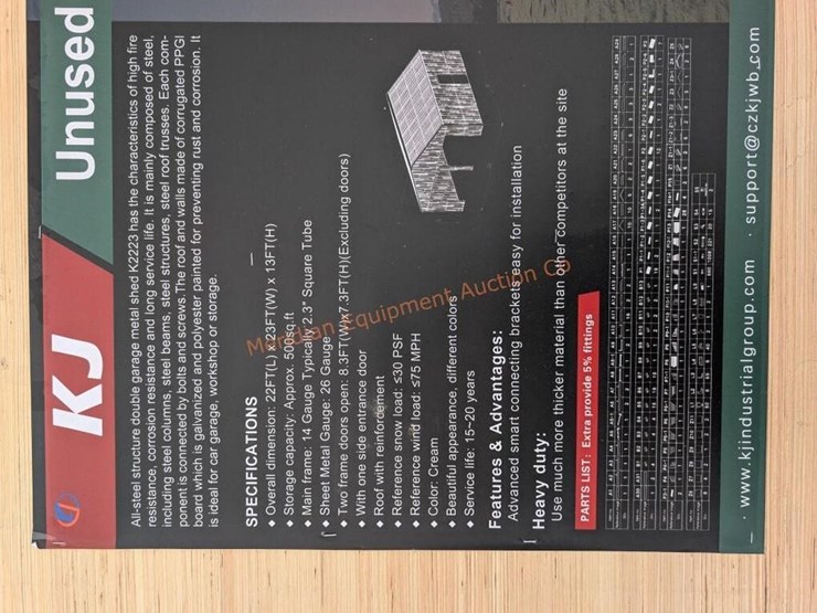 kj-23'-x-22'-double-garage-metal-shed-image-4