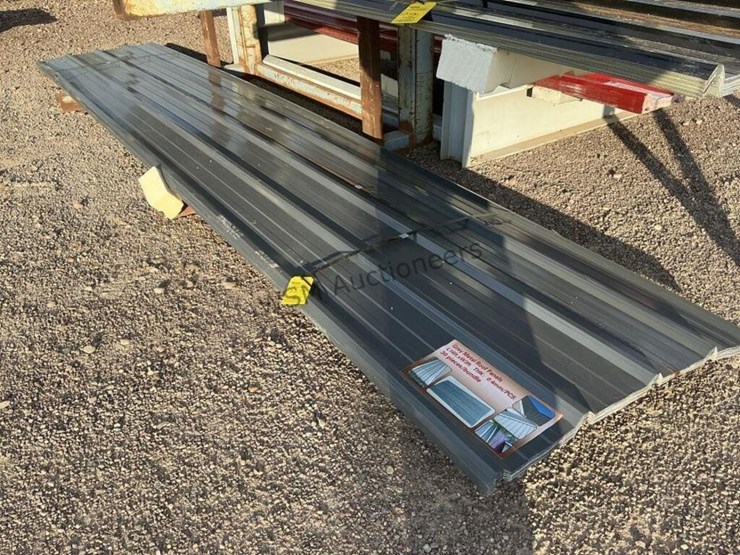 (30)-3ft-x-16ft-grey-metal-roof-panels,-image-1