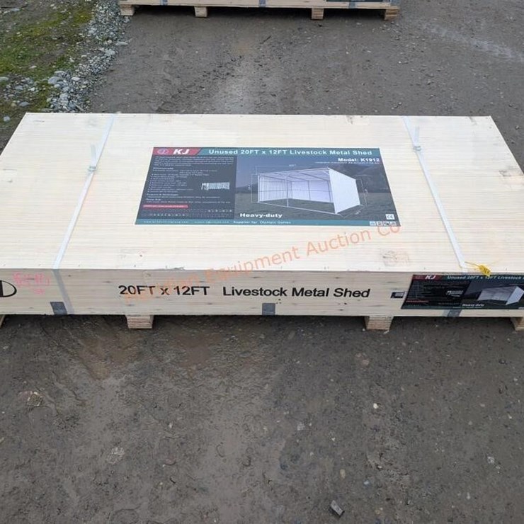 KJ 20' X 12' Metal Livestock Shed