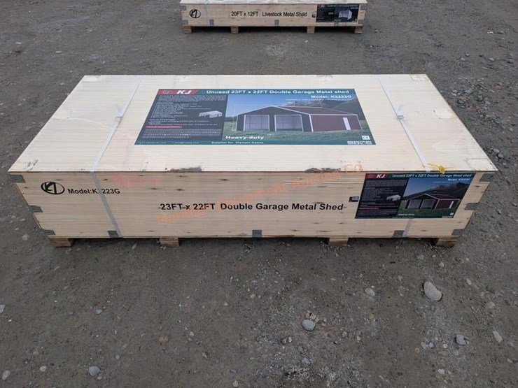 kj-23'-x-22'-double-garage-metal-shed-image-1
