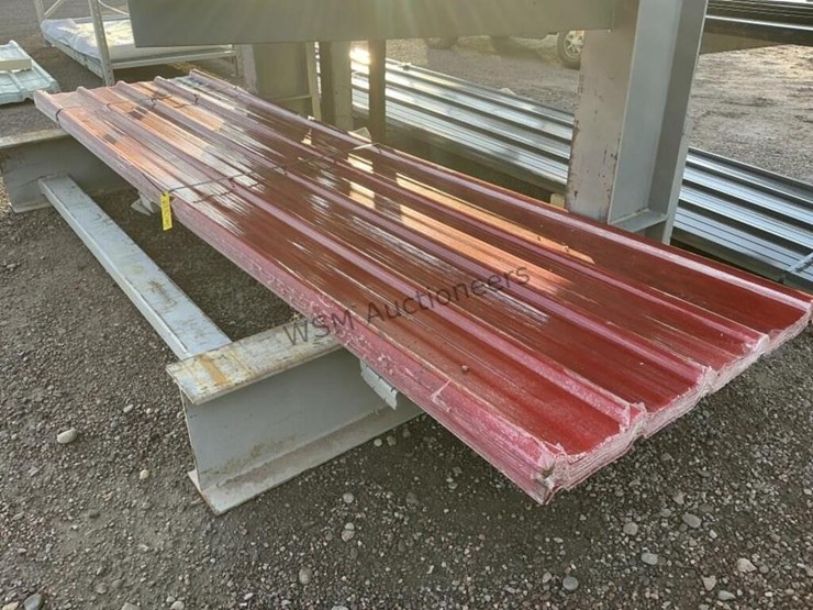 (30)-3ft-x-12ft-red-poly-roof-panels,-image-1