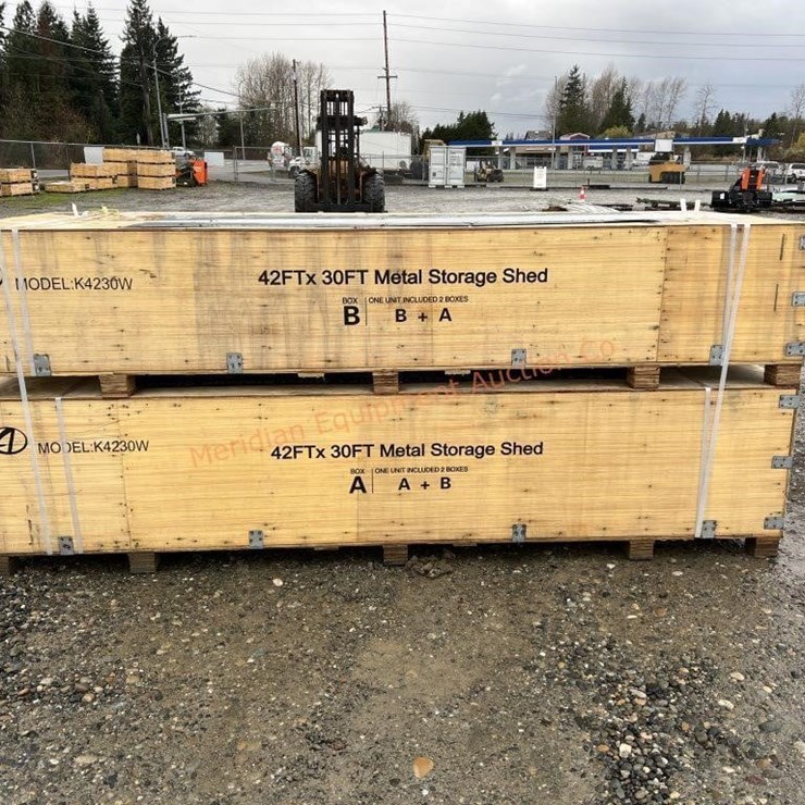 KJ 42' x 30' Metal Storage Shed