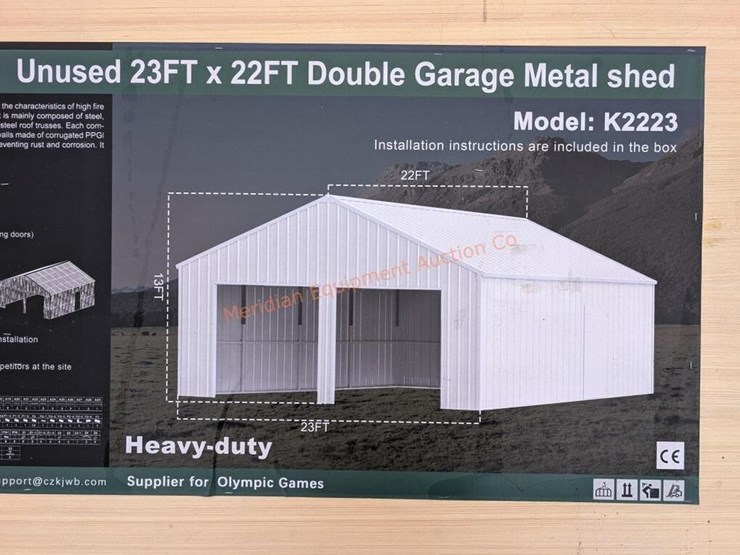 kj-23'-x-22'-double-garage-metal-shed-image-2