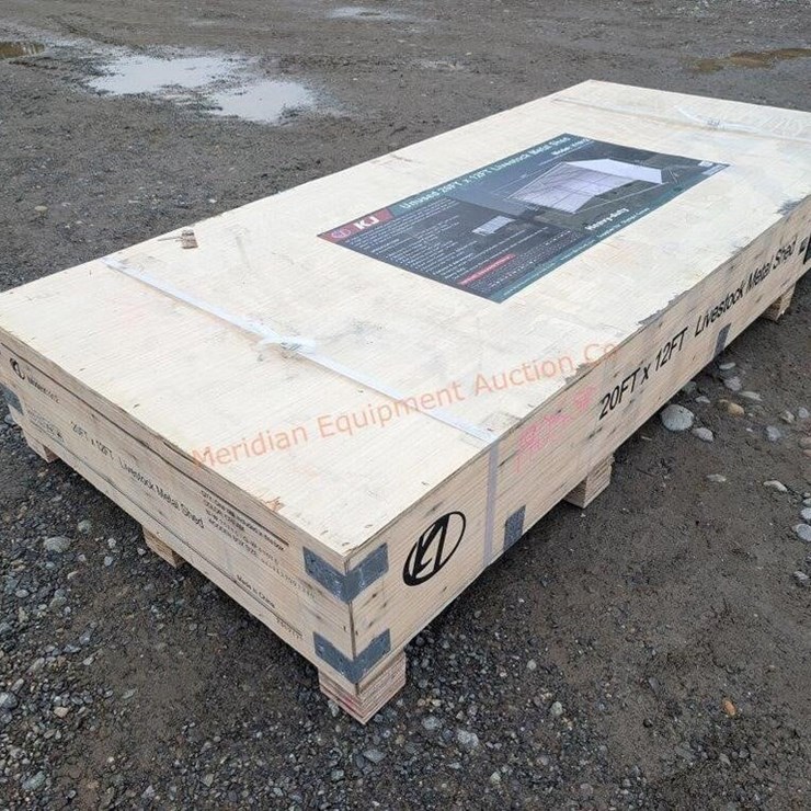 KJ 20' X 12' Metal Livestock Shed