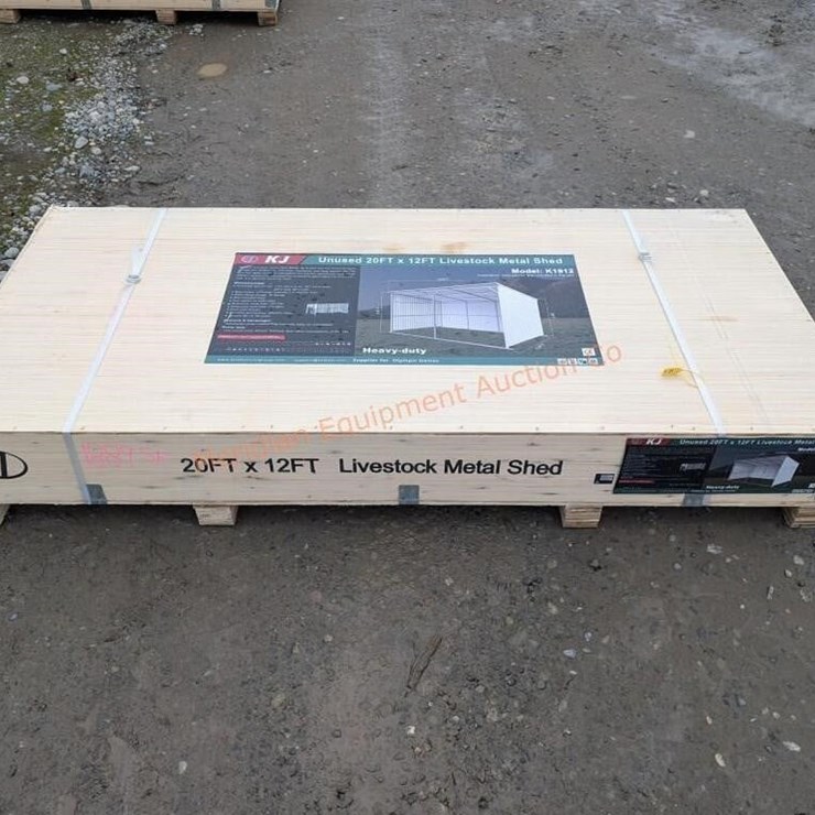 KJ 20' X 12' Metal Livestock Shed