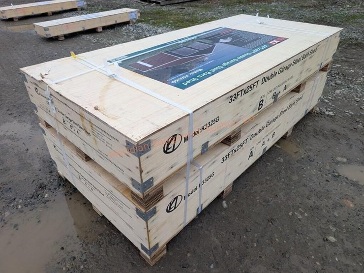 kj-33-x-25'-double-garage-metal-shed-image-8