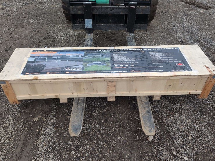 (1)-landhero-11'-x-19'-all-steel-carport-w/-10'-open-sidewalls---lhr-cp1119-image-1