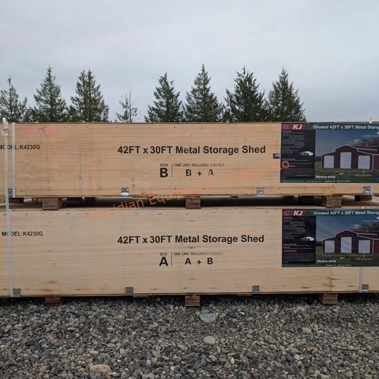 KJ 42' x 30' Metal Storage Shed
