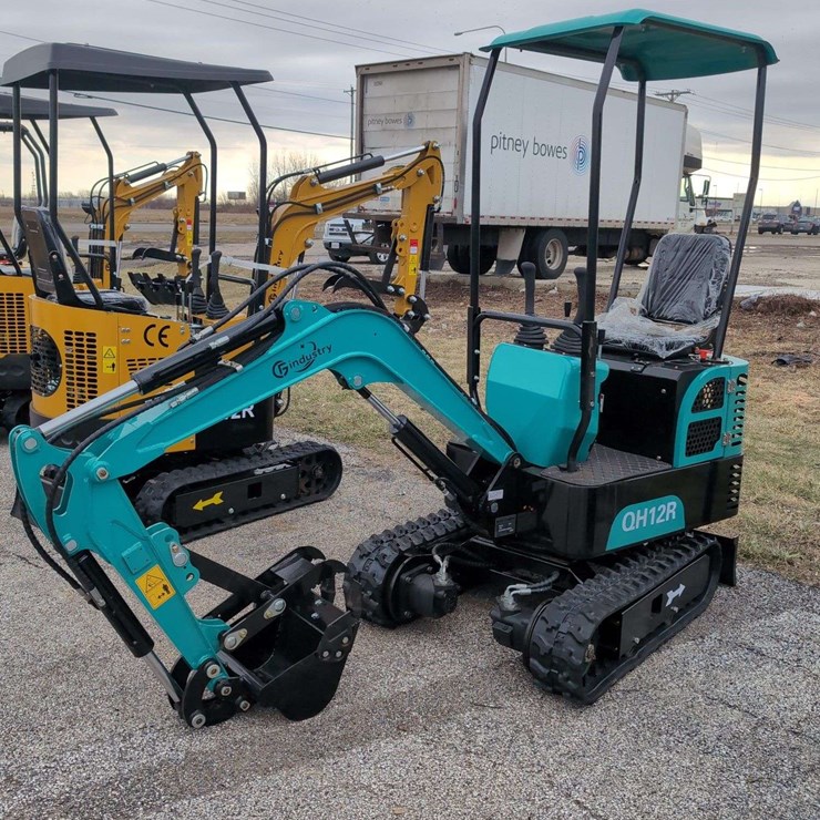 CFG Industrial Mini Excavator - QH12R - GREEN