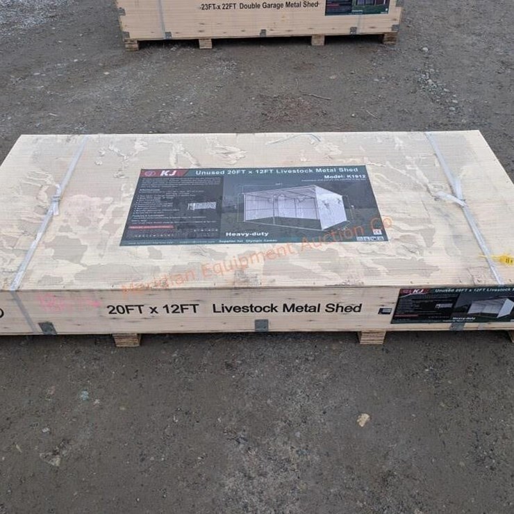 KJ 20' X 12' Metal Livestock Shed