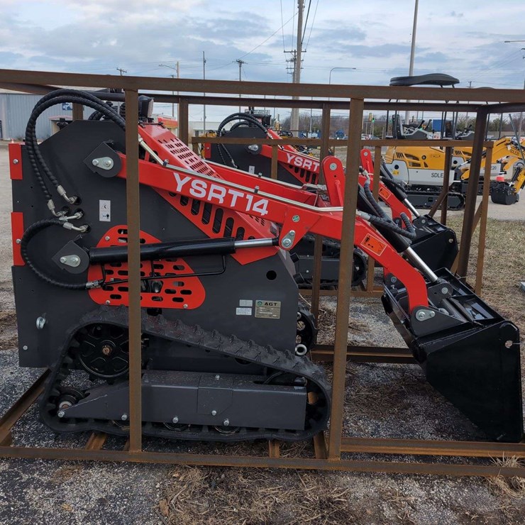AGT Mini Skid Steer Loader - YSRT14 - Red