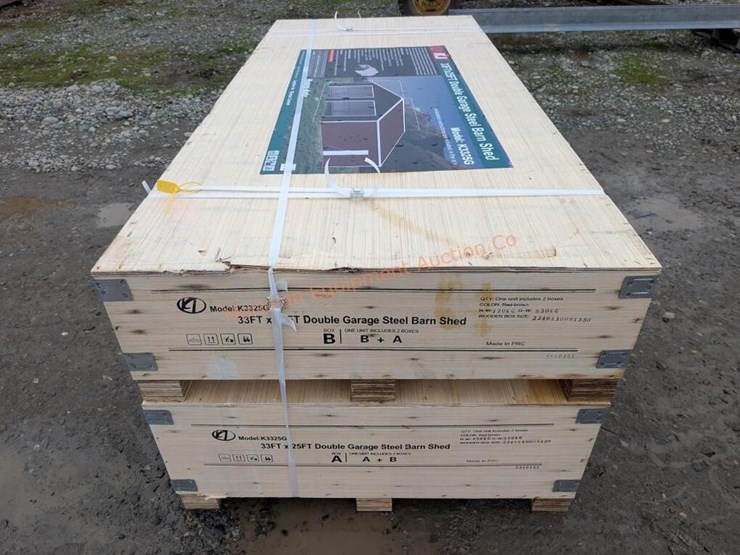 kj-33-x-25'-double-garage-metal-shed-image-5