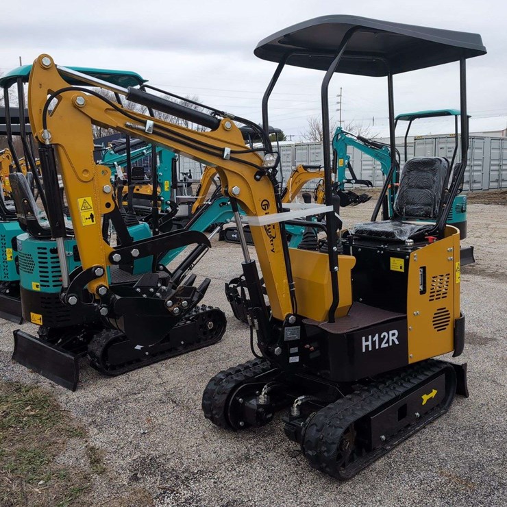 CFG Industrial Mini Excavator - H12R - YELLOW