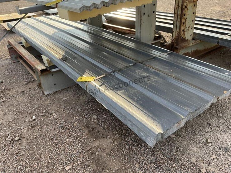(70)-3ft-x-12ft-grey-metal-roof-panels,-image-1