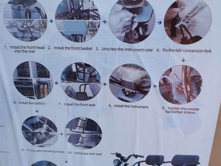 (1)-irgc40-mini-golf-cart---110v-unassembled---green-image-4