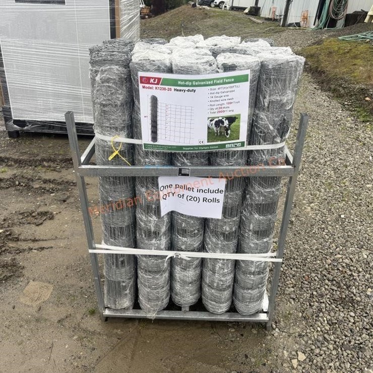 10 Rolls KJ 4' Woven Wire Fencing