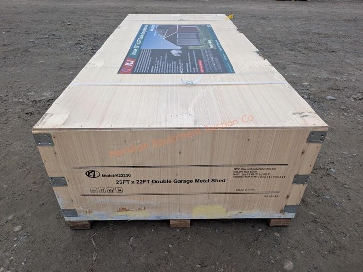 kj-23'-x-22'-double-garage-metal-shed-image-4