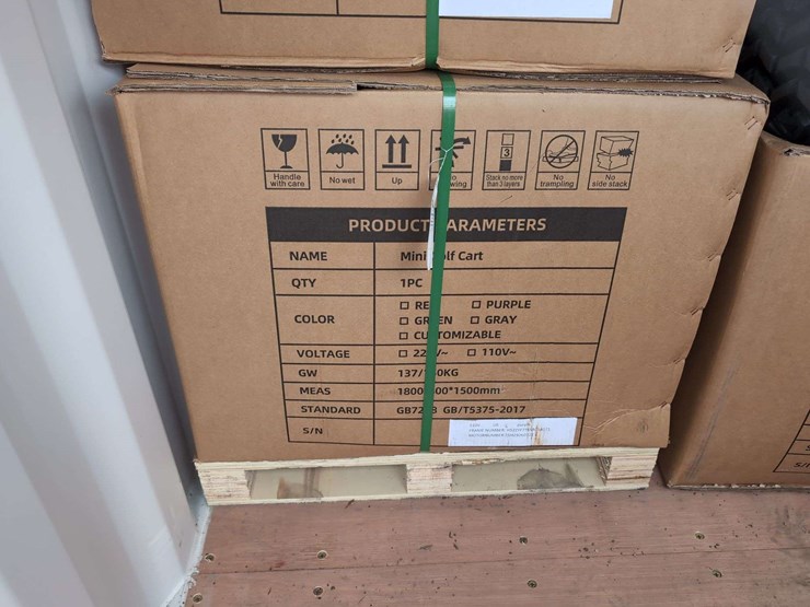 (1)-irgc40-mini-golf-cart---110v-unassembled---purple-image-2