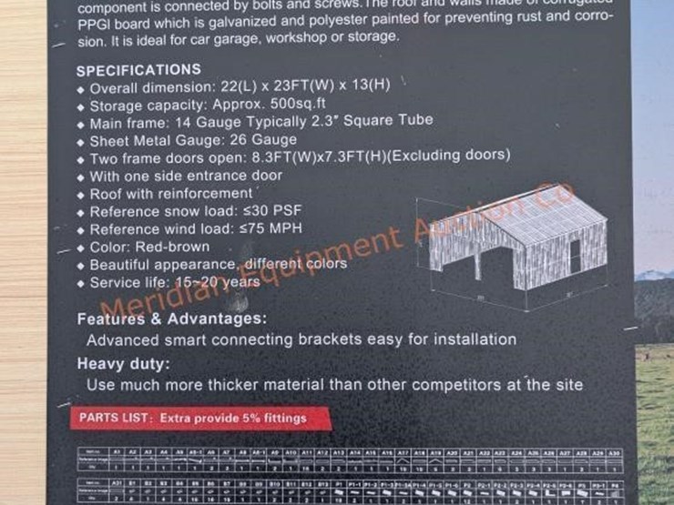 kj-23'-x-22'-double-garage-metal-shed-image-4