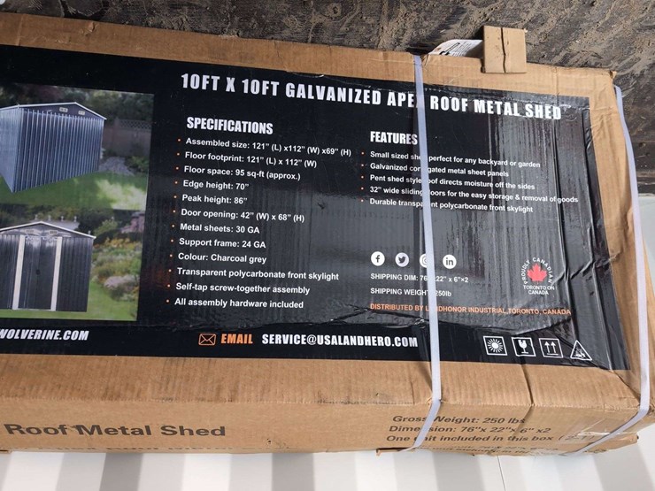 (1)-landhero-10'-x-10'-galvanized-apex-roof-metal-shed---ldh-ms1010-image-3