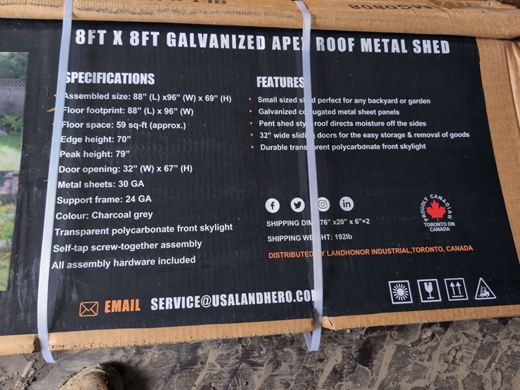 (1)-landhero-8'-x-8'-galvanized-apex-roof-metal-shed---ldh-ms0808-image-3