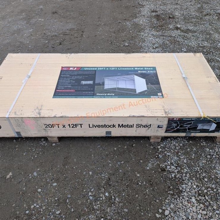 KJ 20' X 12' Metal Livestock Shed