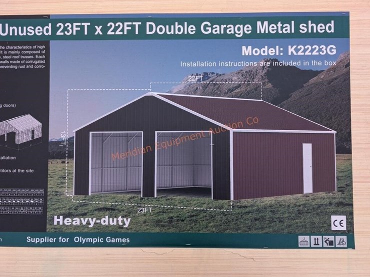 kj-23'-x-22'-double-garage-metal-shed-image-3