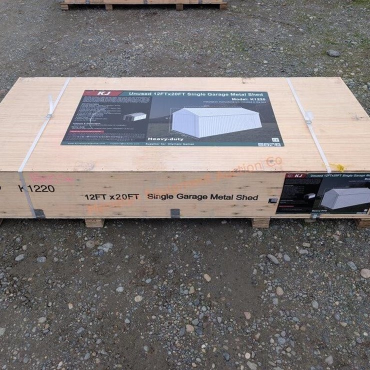 KJ 12' x 20 Garage Metal Shed