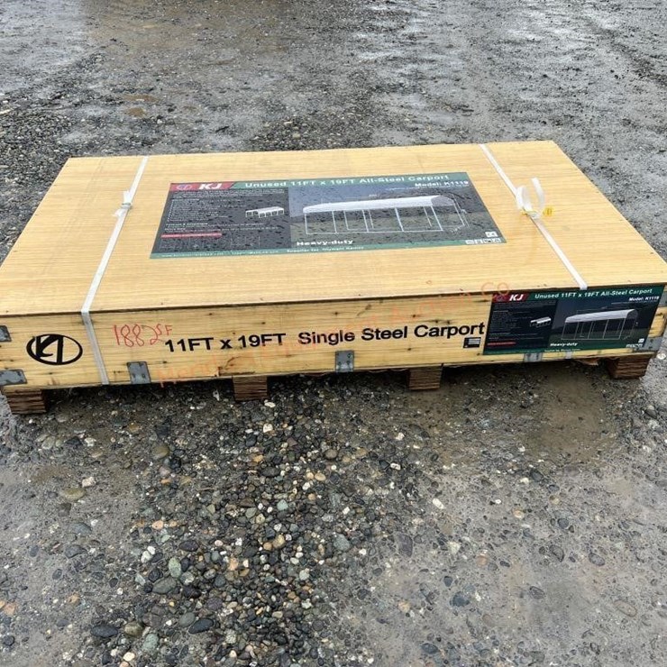 KJ 11' x 19' Steel Carport