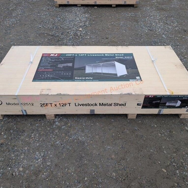 KJ 25' X 12' Metal Livestock Shed