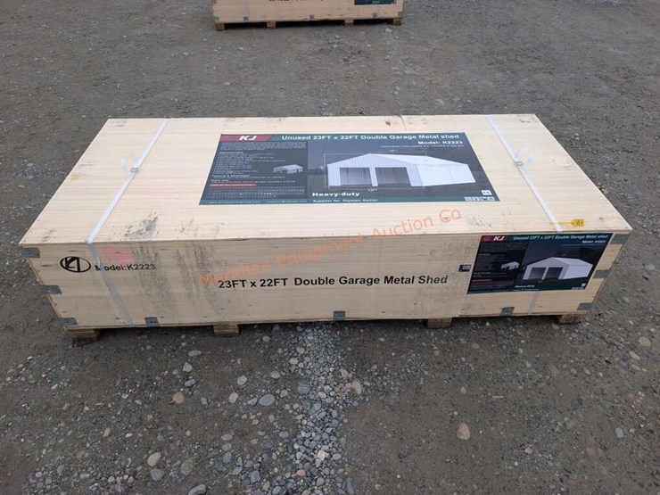 kj-23'-x-22'-double-garage-metal-shed-image-1