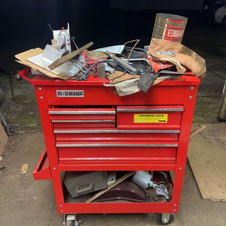 US General Rolling Toolbox With Contents