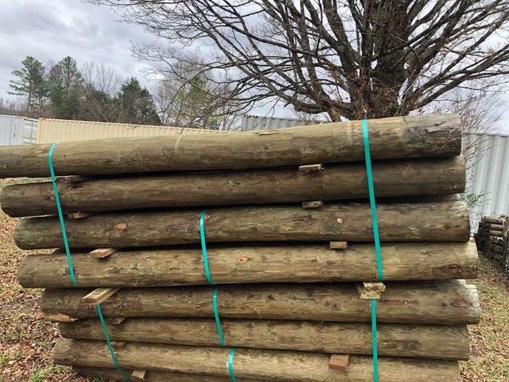 bundle-of-(24)-7"x8'-pressure-treated-posts-image-1