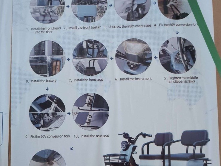 (1)-irgc40-mini-golf-cart---110v-unassembled---purple-image-4