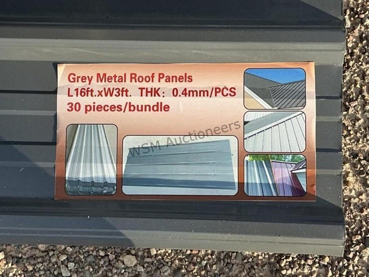 (30)-3ft-x-16ft-grey-metal-roof-panels,-image-2