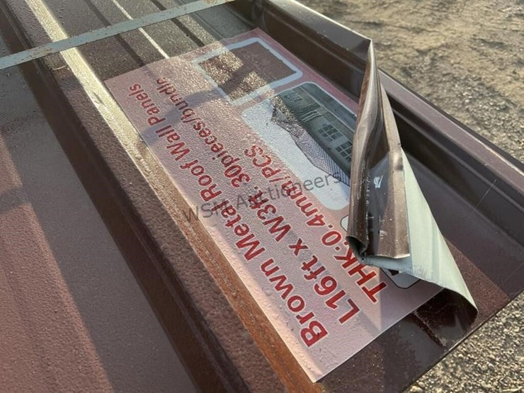 (30)-3ft-x-16ft-brown-metal-roof-panels,-image-4