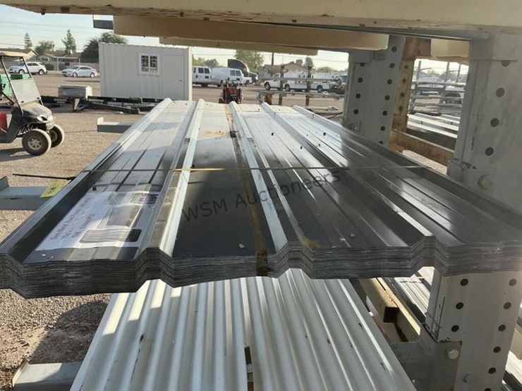 (70)-3ft-x-8ft-grey-metal-roof-panels,-image-2