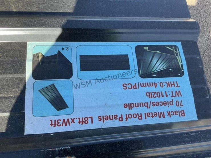 (70)-3ft-x-8ft-black-metal-roof-panels,-image-4