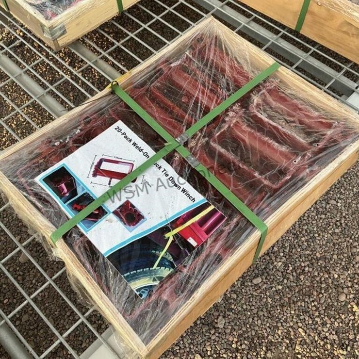 (20) PACK WELD ON TRUCK TIE DOWN WINCHES