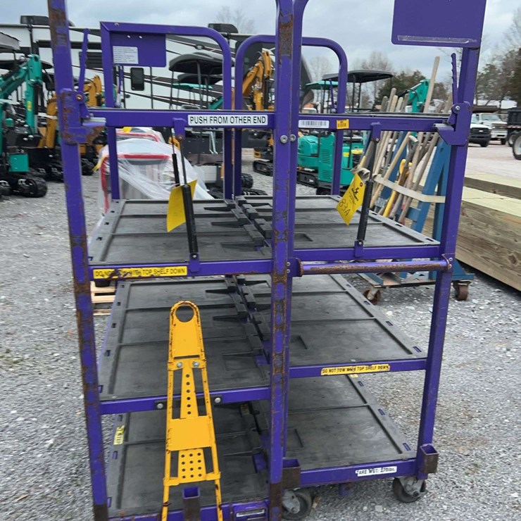 QTY (2) INDUSTRIAL ROLLING CARTS