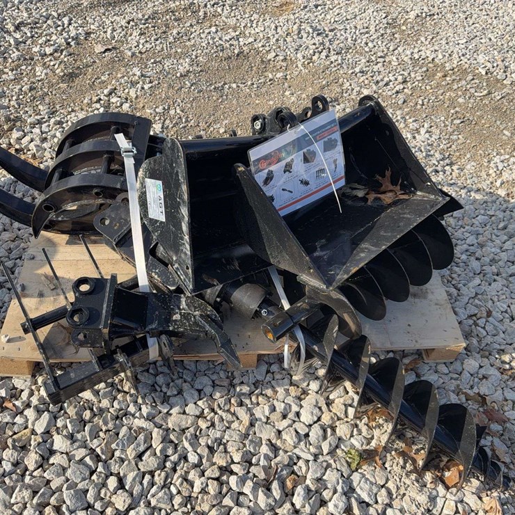 AGT Lot Of Nine Mini Excavator Attachments