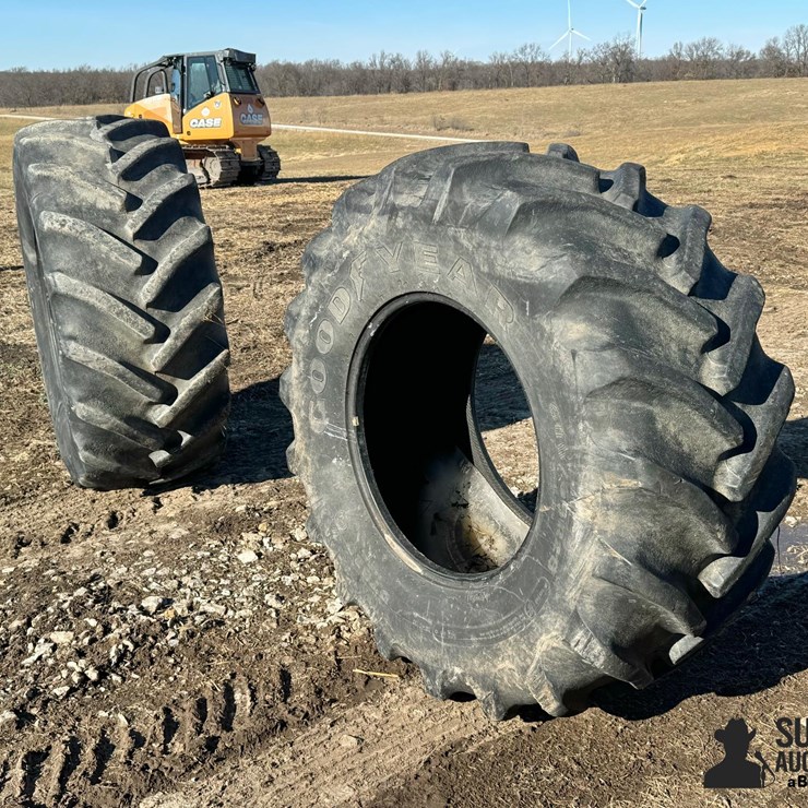 Goodyear 600/65R28 Tractor Tires (BID PER UNIT)