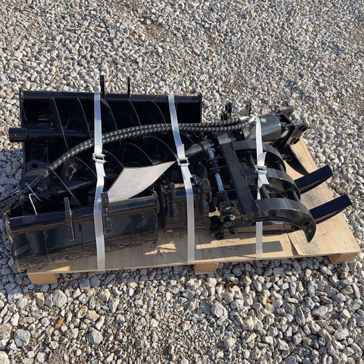 AGT Lot Of Nine Mini Excavator Attachments