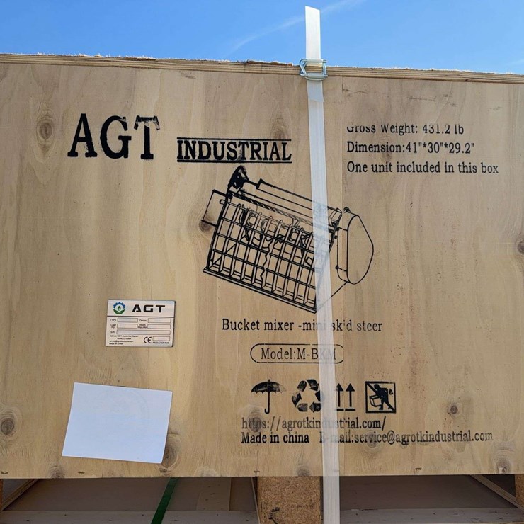 AGT Mini Skid Steer Bucket Mixer M-BKM