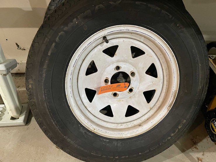 #12934-•-(2)-trailer-tires-on-rims-image-2