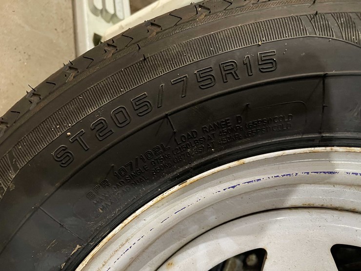 #12934-•-(2)-trailer-tires-on-rims-image-3