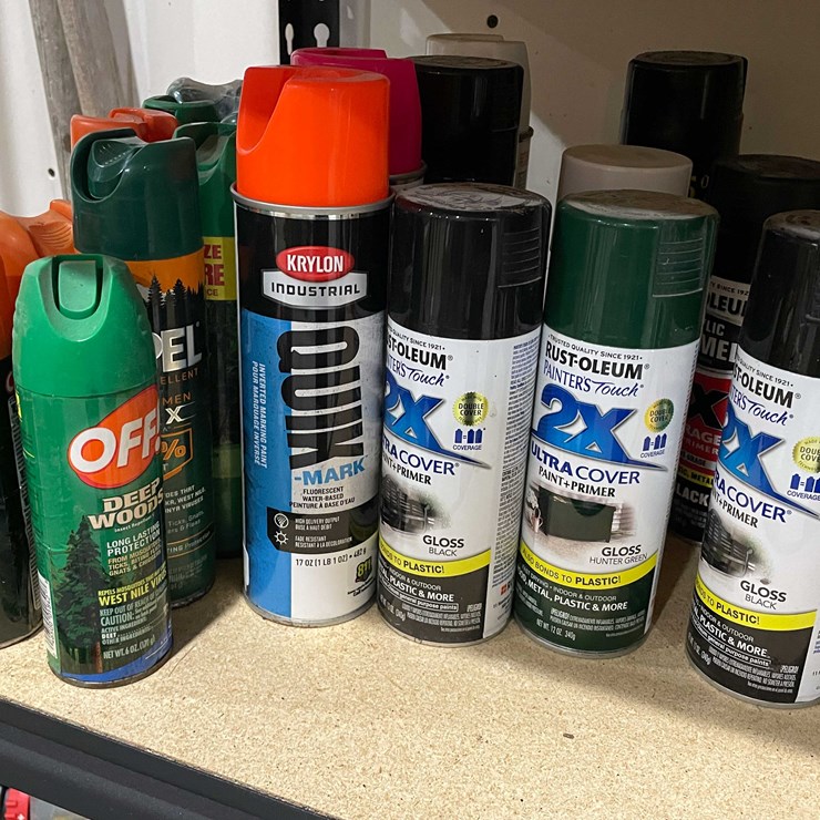 #12957 • Misc. Spray Can Lot