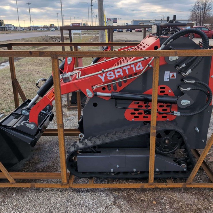 AGT Mini Skid Steer Loader - YSRT14 - Red