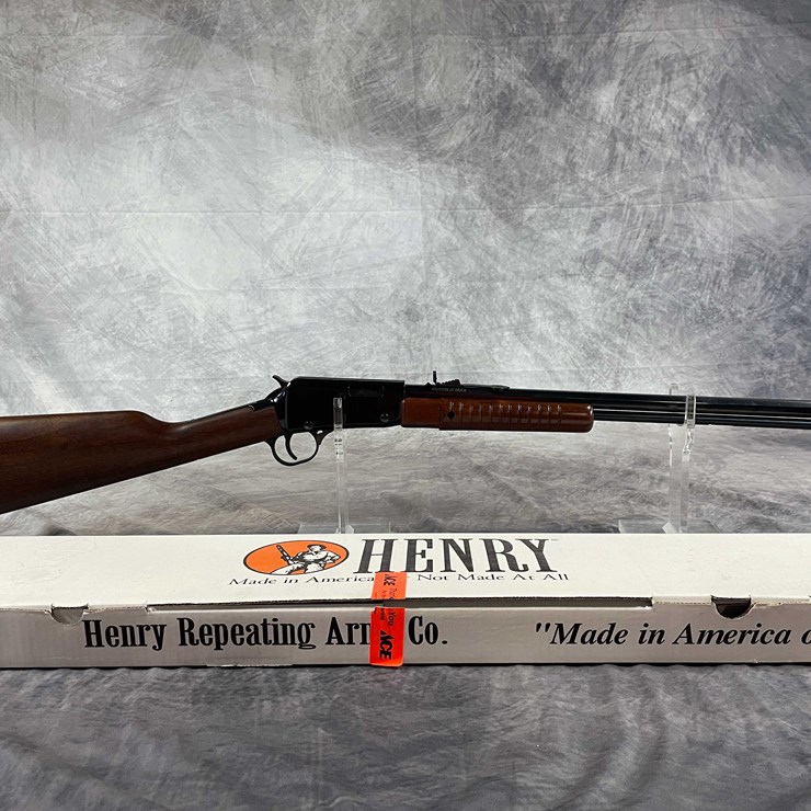 #1196 • Henry Gallery Gun, 22 Cal Pump Action Rifle, SN: P20769T, (Neenah, WI)