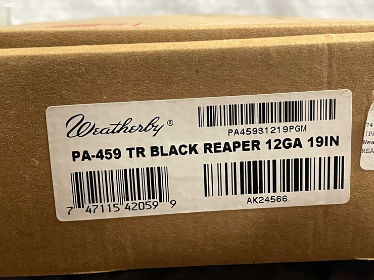 #4061-•-weatherby-pa-459-grim-reaper,-12-ga.-pump-action-shotgun,-sn:-ak24566,-(neenah,-wi)-image-20